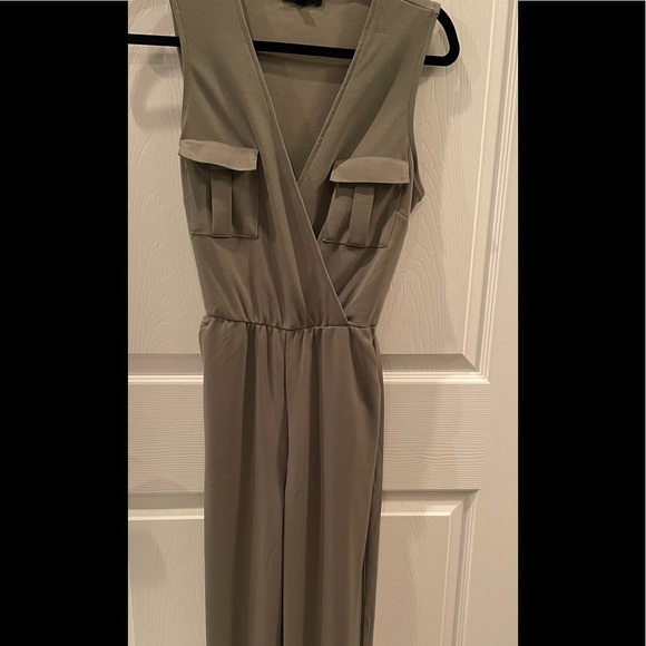 Max & Ash Washed Surplice Jumpsuit - Picture 3 of 6
